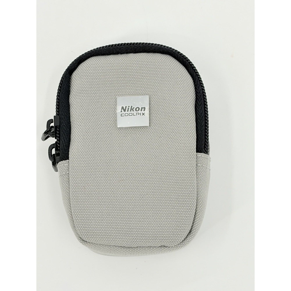 Nikon Coolpix Camera Case ONLY Light Gray Zip Around Soft Sided